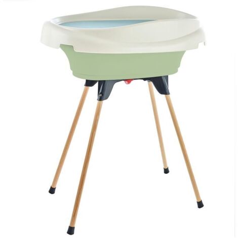 Pack table à langer et bain - THERMOBABY - VASCO - Vert Céladon - 2 en 1 (1/5)