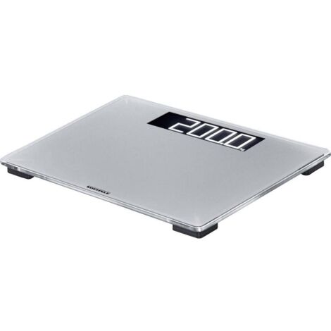 Pèse-personne numérique 200 kg – Écran LCD lumineux 4,5 cm – Surface en verre de sécurité – Alimentation par 4 piles AAA – Soehnle - S344581