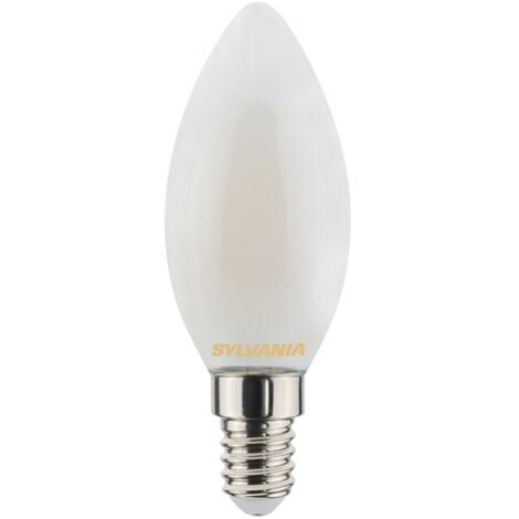 Ampoule flamme LED SYLVANIA TOLEDO Retro 4,5W (470 lm) E14 B35 satinée 2700K (1/3)