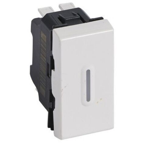 Interrupteur va-et-vient MOSAIC 10A 1 module avec voyant - LEGRAND - 077002