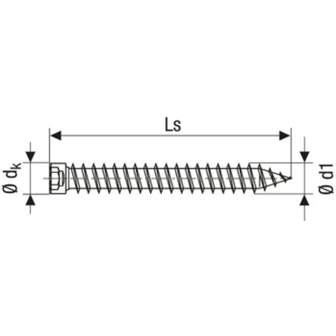 Vis d'ancrage châssis SPAX SPAX-RA Ø7,5x100 mm WIROX T-STAR plus T30 - boîte de 100 (1/4)