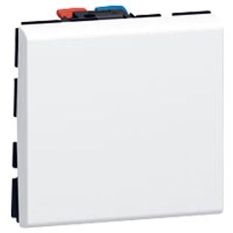 Legrand – Mécanisme Mosaic 2 modules 250V 10 A – Poussoir à bascule – Contact normalement ouvert – Pour supports Mosaic™ (1/2)