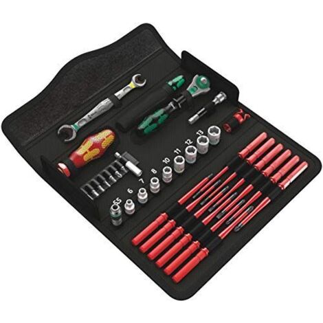 Wera – Coffret multi-outils 35 pièces – Manche ergonomique pour vissage rapide – Pour maintenance et atelier – 5135870001