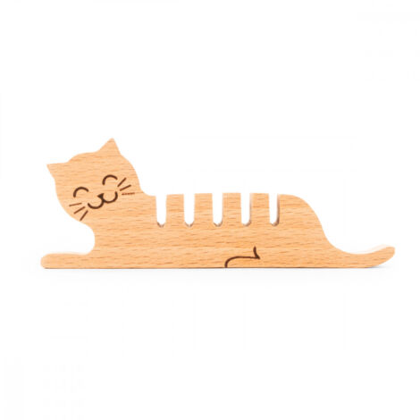 Porte câbles Chat Kikkerland Naturel (1/3)