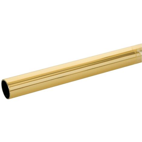 Duval – Tube rond acier laitonné 16mm diamètre 3m – Résistant à la corrosion pour environnements humides – 5110331630
