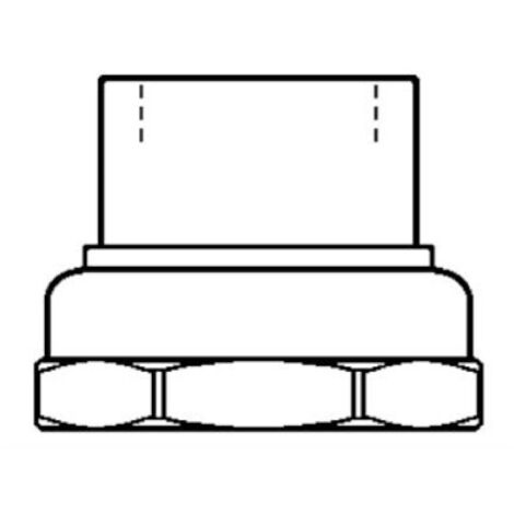 Raccord union pour circulateur GRUNDFOS 529924 40x49→33x42 Laiton (1/2)
