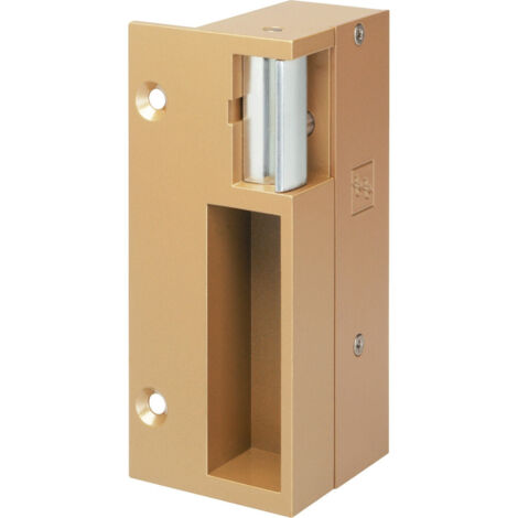 Gâche électrique EFF EFF 2120A 12 V double empennage 120x52x50 mm finition champagne