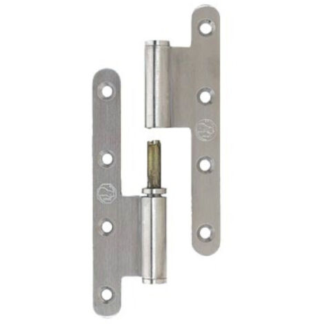 Paumelle à bouchons Jardinier Massard J532355 Inox 304 brossé 160x80 mm droite