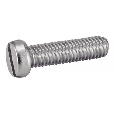 Vis à métaux tête cylindrique fendue ACTON 622106X35 M6x35 Inox A2 - Boîte 200 (1/3)