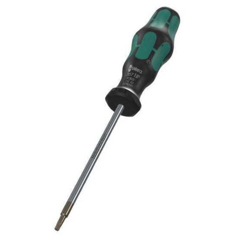 Tournevis Torx Wera 367 Torx HF TX27 x 300 mm Manche Kraftform Plus Noir/Vert