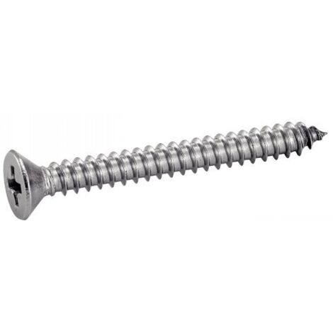 Vis à tôle ACTON inox A2 DIN 7982 3,9x25 mm tête fraisée Phillips boîte de 200