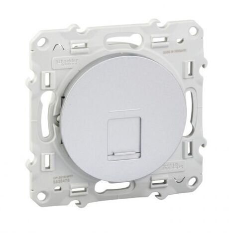 Prise RJ45 Cat6 STP Schneider Electric ODACE S530476 1 port Encastré Blanc