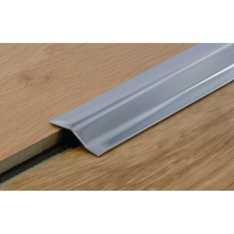 Dinac – Seuil de porte adhésif 2700mm 8809 – Largeur 40mm – Finition inox brillant – Rattapage 10 à 15mm – Fixation adhésive butyle