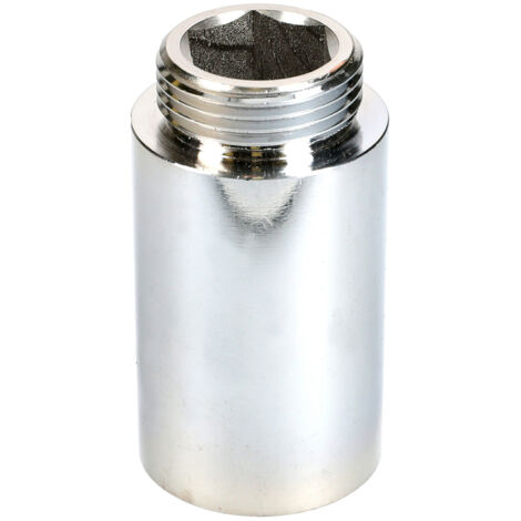 Rallonge filetée GARIS 15x21 L25 chromée mâle-femelle (1/3)