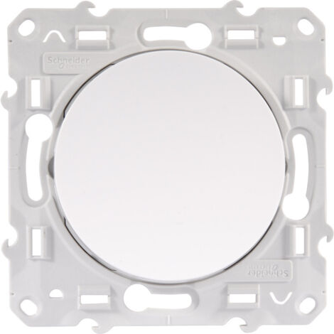 Mécanisme poussoir ODACE Schneider Electric S520206 10 A Blanc