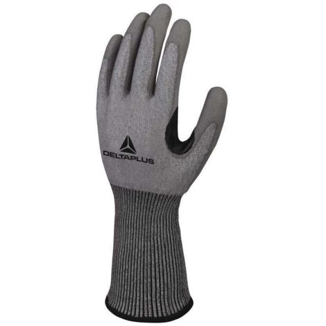 Gant tricoté anti-coupure enduit polyuréthane gris granulé/gris T8 - DELTA PLUS - VENICUT42GN08