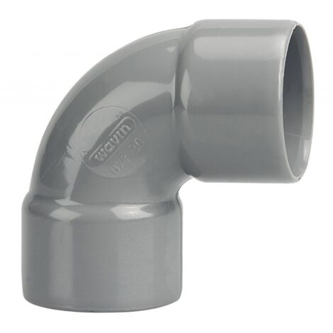 Coude PVC double Femelle 87°30 D75 WAVIN 3025822