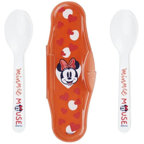 Set 2 cuillères THERMOBABY Disney Baby Minnie avec étui transportable - Sans BPA (1/5)