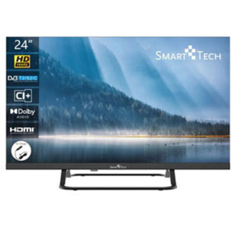 TV LED 24" Smart Tech 24HN01VC HD 1366x768 Noir Compatible Caravan 12V