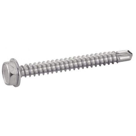 Vis autoforeuse ACTON 3,9 x 16 mm inox A2 tête hexagonale à bride boîte 200 (1/3)