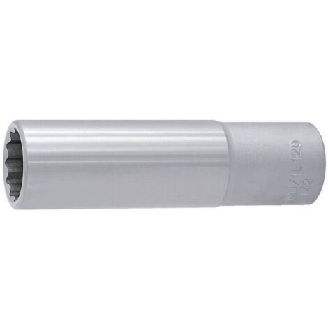 Douille longue UNIOR 1/2" 12 pans 22 mm - Modèle 610774 - Chrome Vanadium (1/2)
