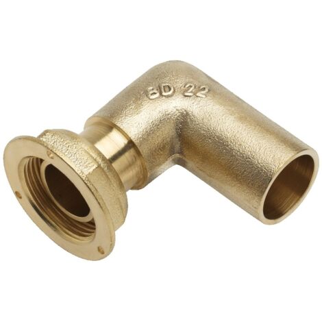 Raccord coudé à joint plat compteur 6 20 20 CU28 BANIDES 231540 (1/2)