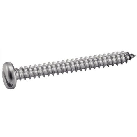 Vis tôle Acton 624013 Inox A2 3,9x13 mm Tête cylindrique fendue - boîte 200 (1/3)