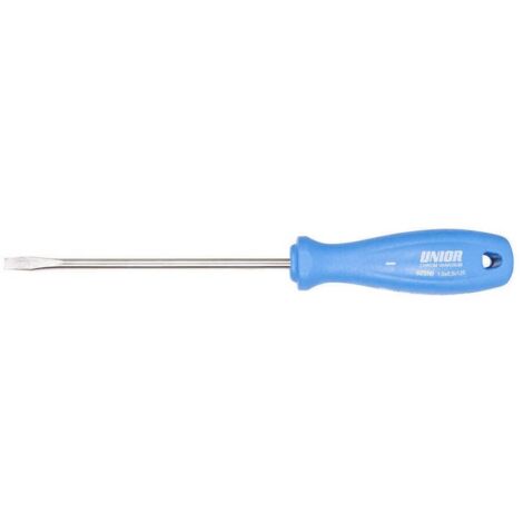 Tournevis à fente UNIOR 605NI 0,8x4,0x100 Lame plaquée nickel 185 mm Bleu (1/2)