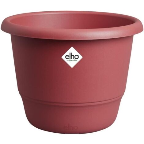 ELHO Pot de fleurs Amiga Rond 40 - Rouge - Ø 39 x H 29 cm - Extérieur - 100% recyclé (1/4)