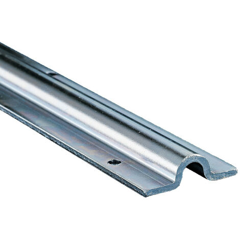 Rail à visser pour galet gorge ronde 3m – Acier zingué résistant à la corrosion – Fixation par vissage – Pour systèmes coulissants – Comunello