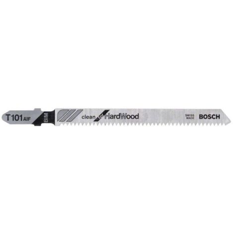 Lames de scie sauteuse T 101 AIF 5 pièces - BOSCH - 2608634897