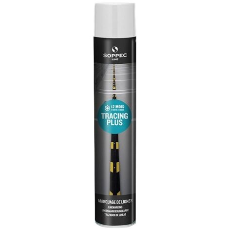 Peinture pour marquage au sol Tracing Plus 750ml Blanc - SOPPEC - 151700O