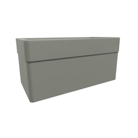 Jardinière rectangulaire Carel taupe 78 x 39 x 39 cm - 63 L - Eda (1/2)