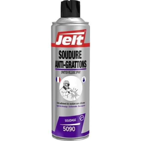 Spray de protection pour soudage 400 ml – Anti-adhérent sans silicone – Ininflammable et biodégradable – Contient des inhibiteurs de corrosion – Jelt