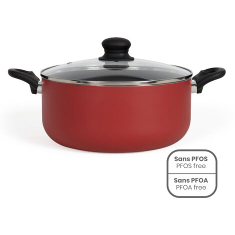 Faitout aluminium 28cm avec couvercle - Livoo - MEP151R (1/4)