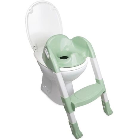 Réducteur WC - THERMOBABY - KIDDYLOO - Vert Céladon - Ajustable (1/5)
