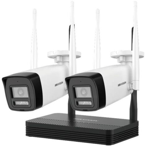 Hikvision – Kit de vidéosurveillance 4 caméras 2MP – Vision nocturne 30m – Enregistrement 1080P – Installation facile pour domicile et entreprise - NKS424W0H