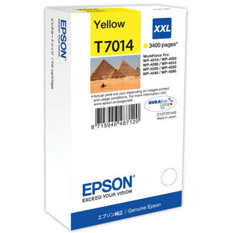 Cartouche Epson T701 jaune pour imprimante jet d'encre (1/3)