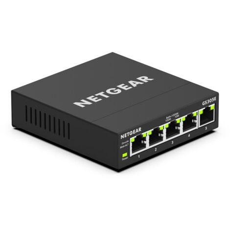 NETGEAR GS305E Gigabit Ethernet géré (10/100/1000) Noir (1/6)