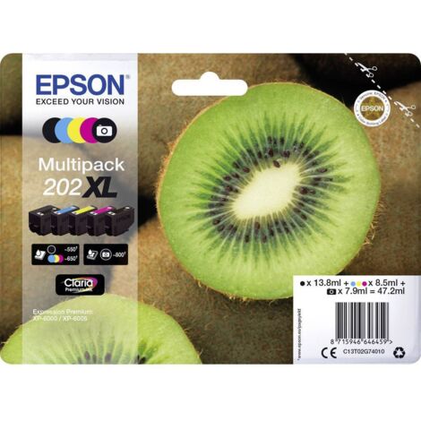 Epson Kiwi Multipack 5-colours 202XL Claria Premium Ink (1/3)