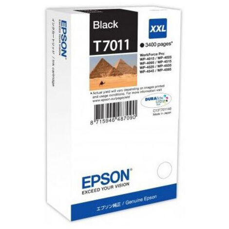 Cartouche Epson T7011 noire pour imprimante jet d'encre (1/2)