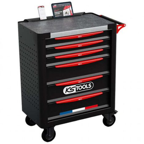Servante d'atelier 6 tiroirs fabriquée en France équipée de 364 outils - KS TOOLS - 824.6364F