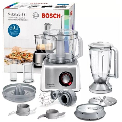 Bosch – Robot multifonction 3.9L 1250W pour pétrissage jusqu'à 1.5kg – Vitesse 15.000 trs/min – B1EMC812S8