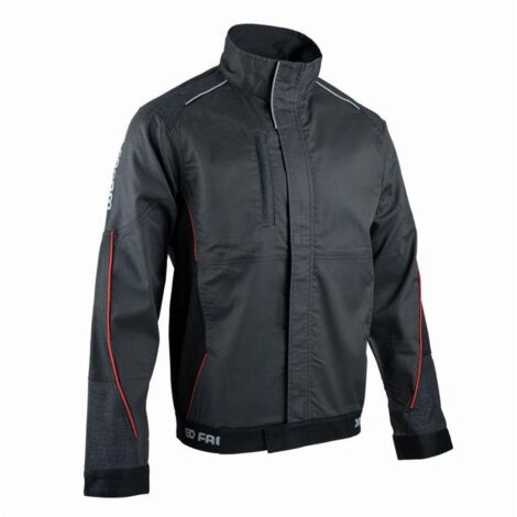 Veste de travail stretch FACOM Flexi Noir/Gris/Rouge Taille XXXL - FXWW2000E-XXXL (1/6)