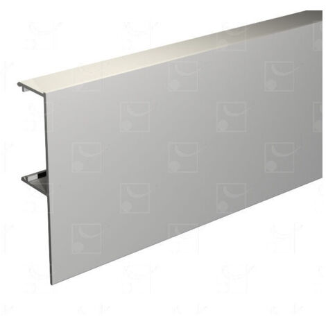 Bandeau plafond MANTION 11011/200 Alu anodisé 2 m 63 mm pour rail SAF 11108