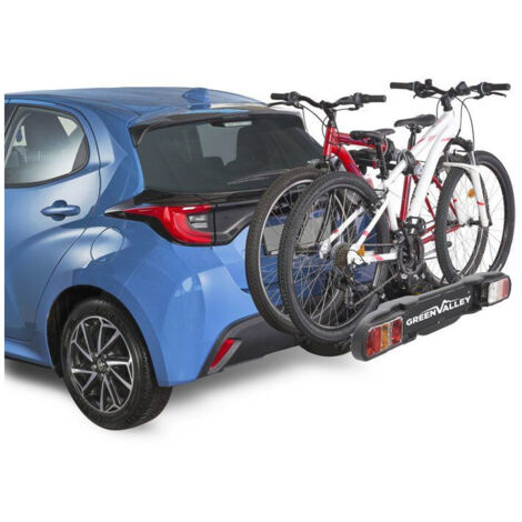 Porte-vélos sur attelage GREEN VALLEY Discovery 2 vélos (VAE) 60 kg