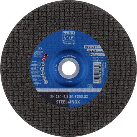 Disque à tronçonner PFERD EH 230 x 2,5 x 22,23 mm SG STEELOX pour acier et INOX (1/2)