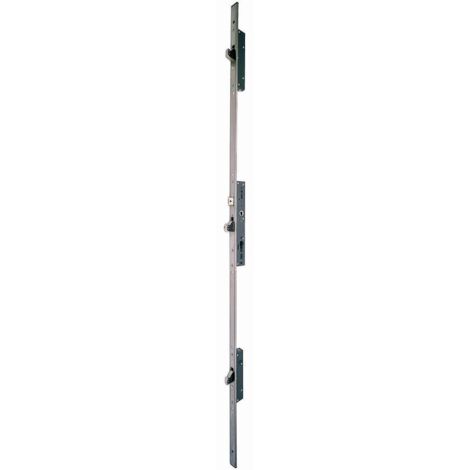 Iseo Cavers – Serrure électrique 3 points à pênes plat basculant – Entraxe 92mm – Carré 8mm – ½ tour force réglable – Pour bois dur (1/4)