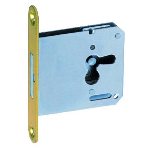 Serrure de meuble JUNIE 1732 à mortaiser 40 mm Laiton Droite