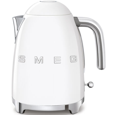 CMT – Bouilloire électrique 1,7L 2400W – Acier inoxydable blanc – Couvercle à ouverture assistée – Arrêt automatique – Filtre anti-calcaire amovible - KLF03WHEU